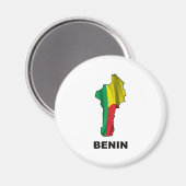 Aimant Carte Du Bénin (Recto/Verso)