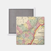 Aimant Carte Du Canada Est Dans Les Comtés (Recto/Verso)