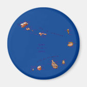 Aimant Carte du Cap-Vert (Devant)