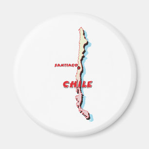 Aimant Carte du Chili