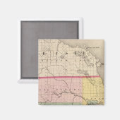 Aimant Carte du comté d'Alpena, Michigan (Recto/Verso)