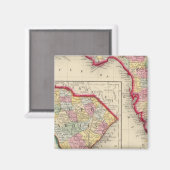 Aimant Carte Du Comté De Floride (Recto/Verso)
