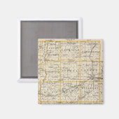 Aimant Carte du comté de Fulton et Lewistown (Recto/Verso)