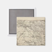 Aimant Carte du comté de Jones, État de l'Iowa (Recto/Verso)