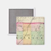 Aimant Carte du comté de Kalkaska, Michigan (Recto/Verso)