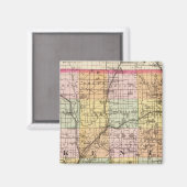 Aimant Carte du comté de Kent, Michigan (Recto/Verso)