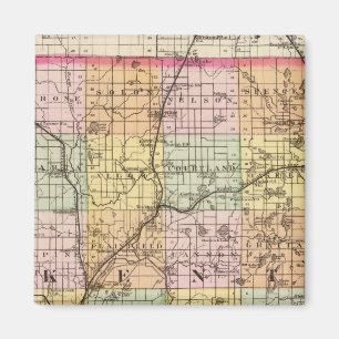 Aimant Carte du comté de Kent, Michigan
