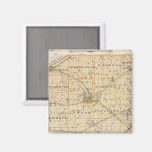 Aimant Carte du comté de La Porte (Recto/Verso)