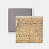 Aimant Carte du comté de Le Sueur, Minnesota (Recto/Verso)