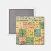 Aimant Carte du comté de McLean, Illinois 1886 (Recto/Verso)