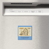 Aimant Carte du comté de Northumberland, Angleterre (In Situ (Lave-vaisselle))