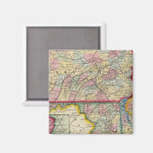 Aimant Carte Du Comté De Pennsylvanie, New Jersey (Recto/Verso)