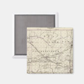 Aimant Carte du comté de Perry, Nashville et Carmi (Recto/Verso)