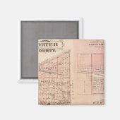Aimant Carte du comté de Porter avec Chesterton, Hébron (Recto/Verso)