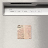 Aimant Carte du comté de Porter avec Chesterton, Hébron (In Situ (Lave-vaisselle))
