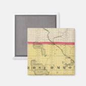Aimant Carte du comté de Roscommon, Michigan (Recto/Verso)