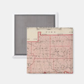 Aimant Carte du comté de Warrick (Recto/Verso)