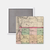 Aimant Carte du comté d'Oceana, Michigan (Recto/Verso)
