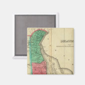 Aimant Carte Du Delaware (Recto/Verso)