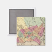 Aimant Carte du district de Columbia, Washington (Recto/Verso)