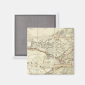 Aimant Carte du district de Montréal, Bas-Canada (Recto/Verso)