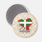 Aimant Carte du drapeau basque 2.0 (Recto/Verso)