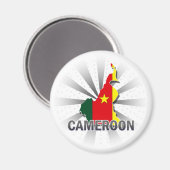 Aimant Carte du drapeau camerounais 2.0 (Recto/Verso)