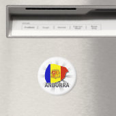 Aimant Carte du drapeau d'Andorre 2.0 (In Situ (Lave-vaisselle))