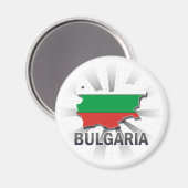 Aimant Carte du drapeau de Bulgarie 2.0 (Recto/Verso)