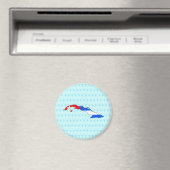 Aimant Carte du drapeau de Cuba taille réelle (In Situ (Lave-vaisselle))