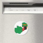 Aimant Carte du drapeau de la Zambie (In Situ (Lave-vaisselle))