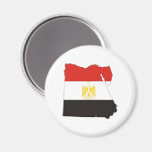 Aimant carte du drapeau de l'egypte (Recto/Verso)