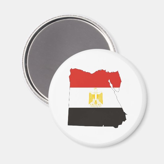 Aimant carte du drapeau de l'egypte (Recto/Verso)