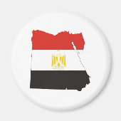 Aimant carte du drapeau de l'egypte (Devant)
