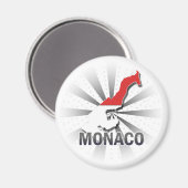 Aimant Carte du drapeau de Monaco 2.0 (Recto/Verso)