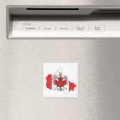 Aimant Carte du drapeau de Pologne Canada (In Situ (Lave-vaisselle))