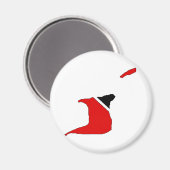 Aimant Carte du drapeau de Trinité-et-Tobago pleine taill (Recto/Verso)