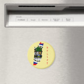 Aimant Carte du drapeau du Belize (In Situ (Lave-vaisselle))