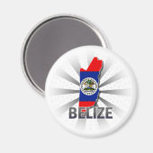 Aimant Carte du drapeau du Belize 2.0 (Recto/Verso)