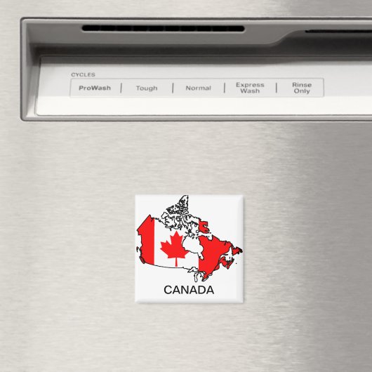 Aimant carte du drapeau du canada (In Situ (Lave-vaisselle))