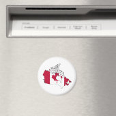 Aimant Carte du drapeau du Canada pleine taille (In Situ (Lave-vaisselle))
