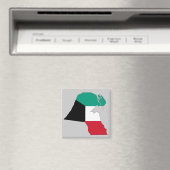 Aimant Carte du drapeau du Koweït (In Situ (Lave-vaisselle))