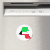 Aimant Carte du drapeau du Koweït pleine taille (In Situ (Lave-vaisselle))