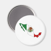 Aimant Carte du drapeau du Mexique pleine taille (Recto/Verso)