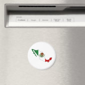 Aimant Carte du drapeau du Mexique pleine taille (In Situ (Lave-vaisselle))