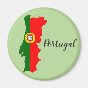 Aimant Carte du drapeau du Portugal
