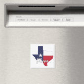 Aimant Carte du drapeau du Texas Plano (In Situ (Lave-vaisselle))