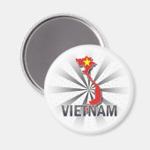 Aimant Carte du drapeau du Vietnam 2.0 (Recto/Verso)