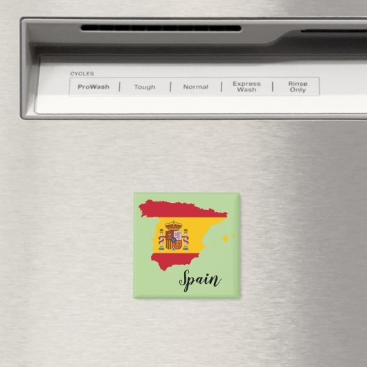 Aimant Carte du drapeau espagnol (In Situ (Lave-vaisselle))