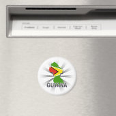 Aimant Carte du Drapeau Guyana 2.0 (In Situ (Lave-vaisselle))